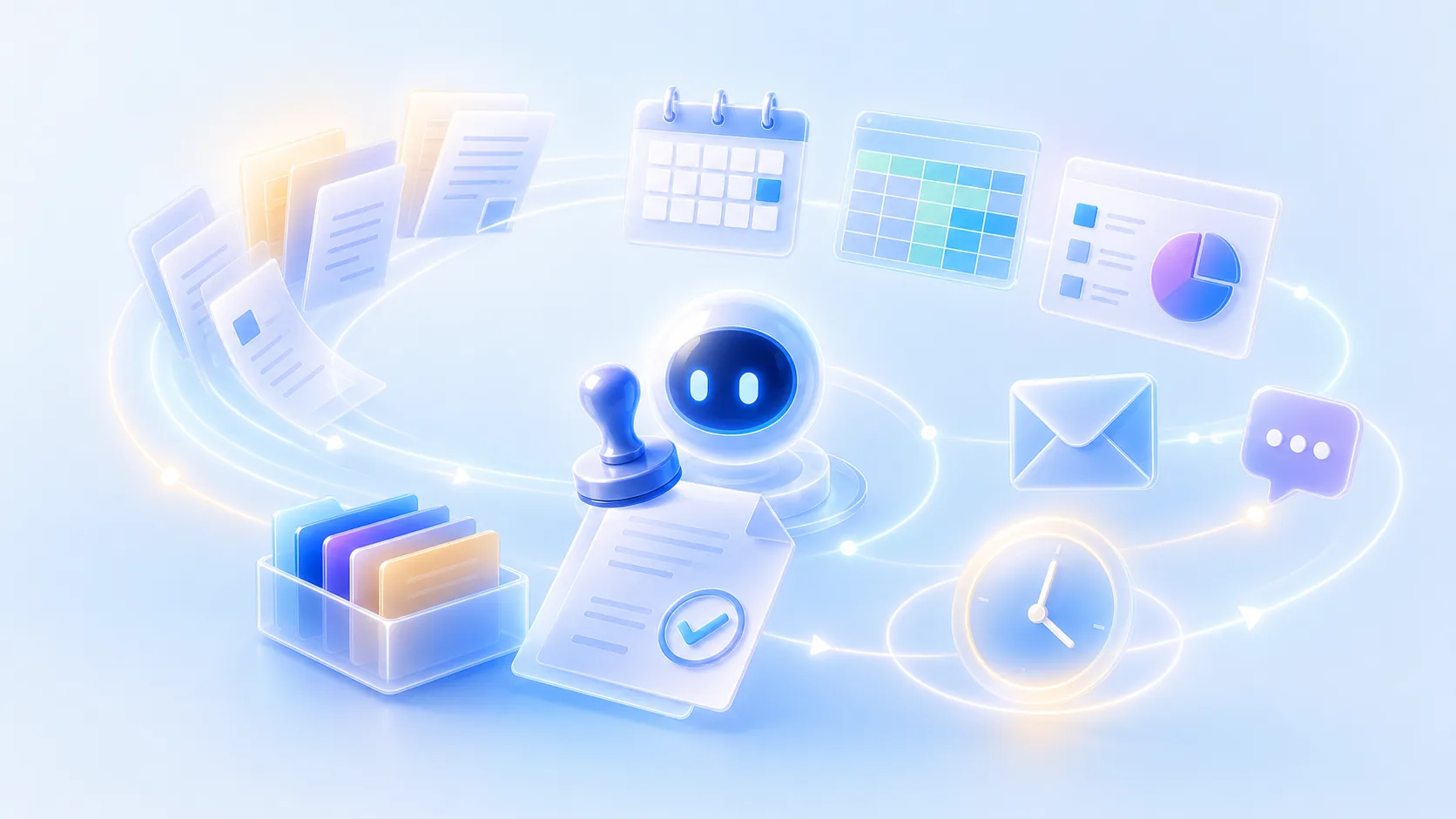 AI 办公能力概念图