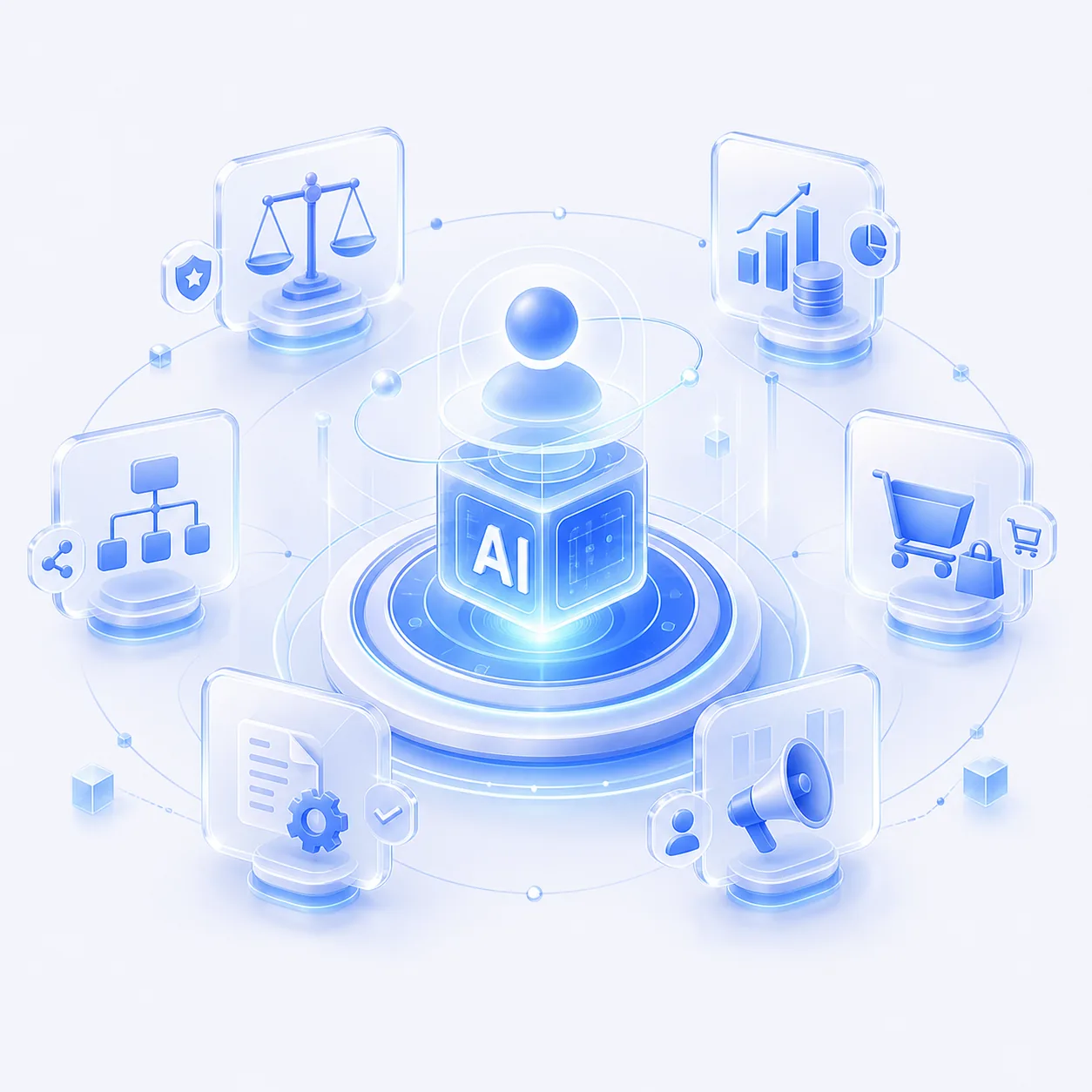 一键获取全行业专家 AI 的轻 3D 图标
